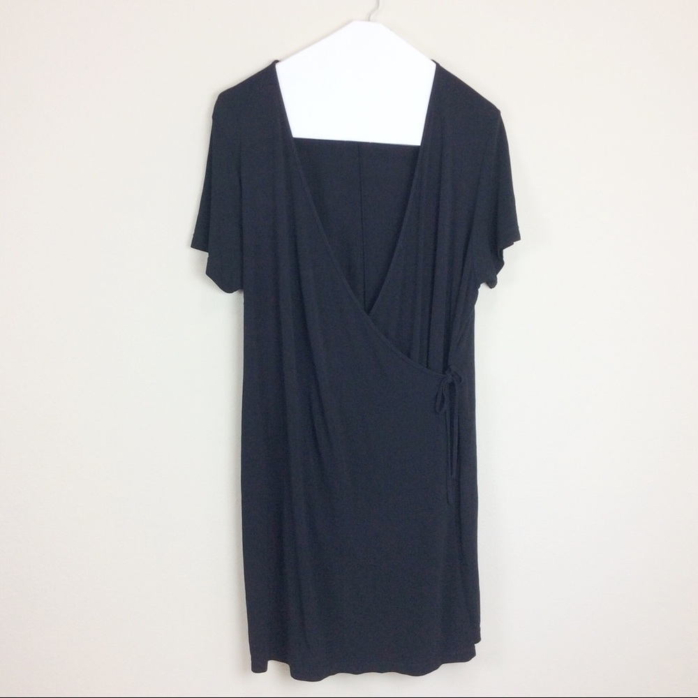 J. Jill black jersey wrap dress Size 26W